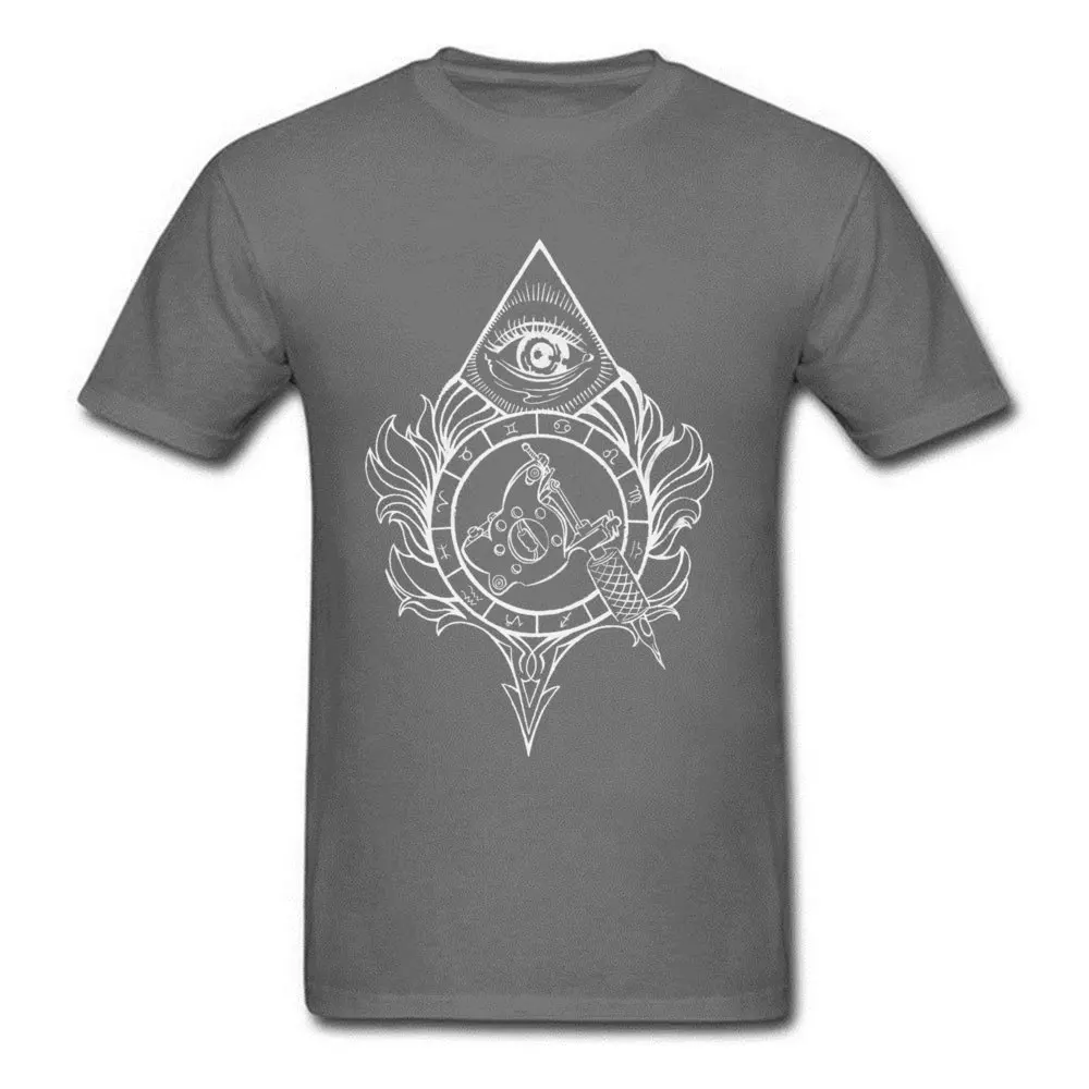 Tattoo Machine 100% Cotton T-Shirt for Boys Short Sleeve Customized Tops & Tees Plain Summer O Neck Sweatshirts Camisa Tattoo Machine carbon