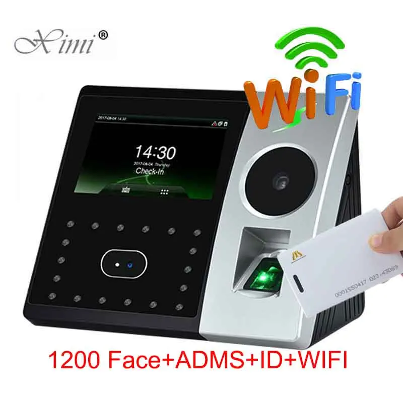 

ZK Pface202 1200 Face Capacity Time Attendance WIFI TCP/IP Bimetric Palm And Fingerprint Door Access Control System With ADMS