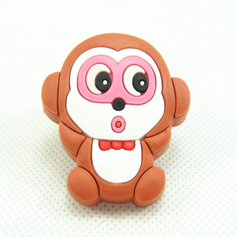 Lovely Monkey Soft Rubber Kids Room Drawer Handles Cabinet Pulls