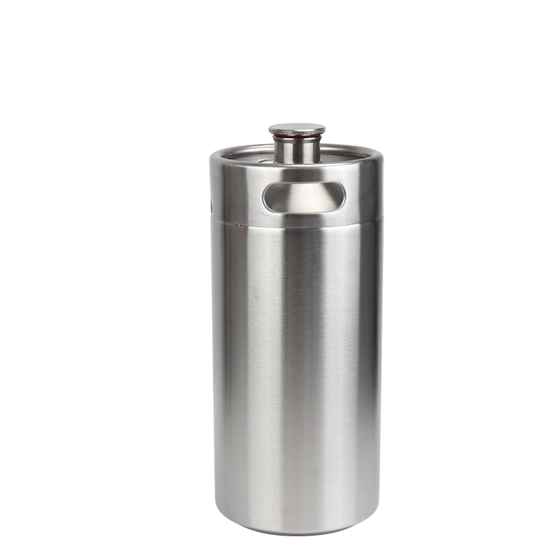  Homebrew 3.6L Mini Keg 304 stainless Beer Growler keg Spears with Adjustable tap Faucet with Mini C