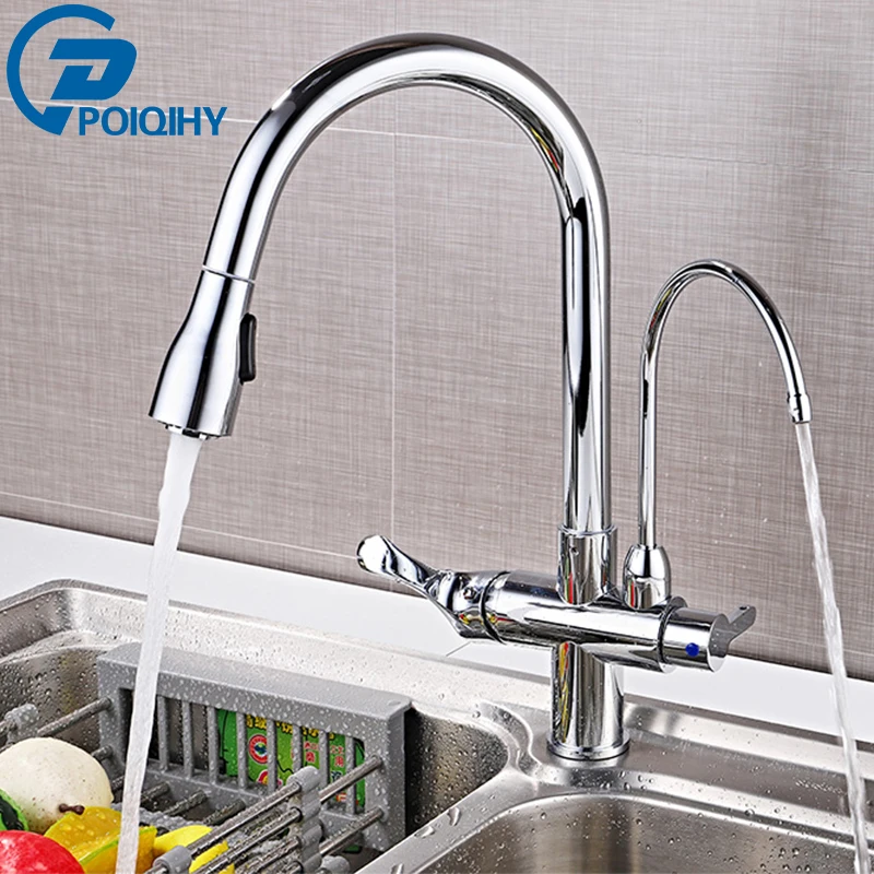 

Kitchen Faucets Drinking Water Pull Out Chrome Single Hole Handle Swivel 360 Degree Water Mixer Tap Mixer Tap