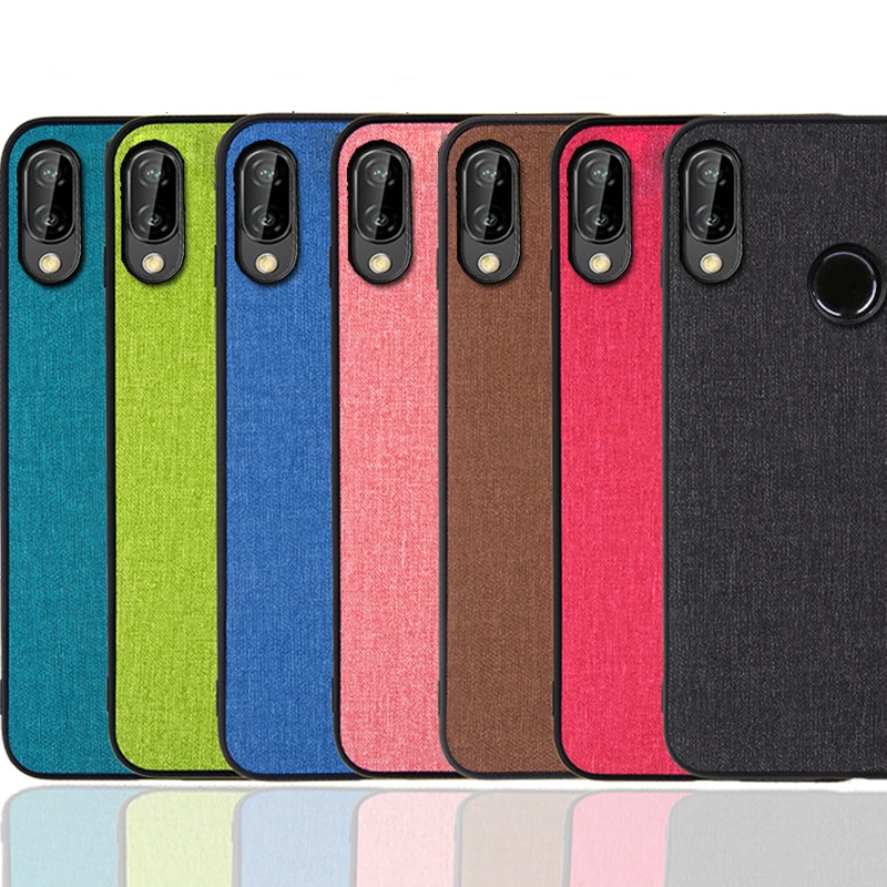 Чехол из ткани для Huawei Nova 3e 3 2 Lite Enjoy 8 Plus мягкий ударопрочный чехол ТПУ Honor 10 9i 7C