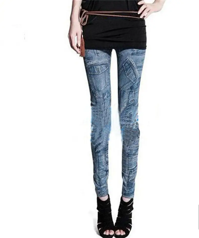 

2016 Discount Blue Women Jeans Skinny Leggings Jeggings Tight Stretch Pants boyfriend jeans for women denim pants Free Shipping