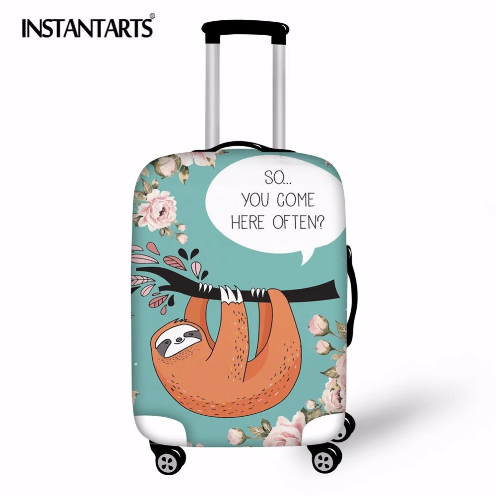 

INSTANTARTS Sloth Talk Printing Luggage Protective Covers For Travel 18 to 30 Inch Suitcase Cover camera pattern luggage cove