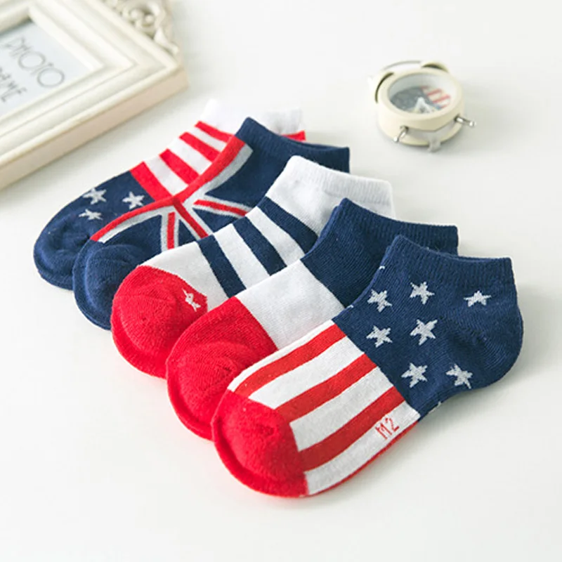 5-pairs-lot-2016-spring-new-Flag-pattern-cotton-children-socks-3-11-years-children-socks (2)