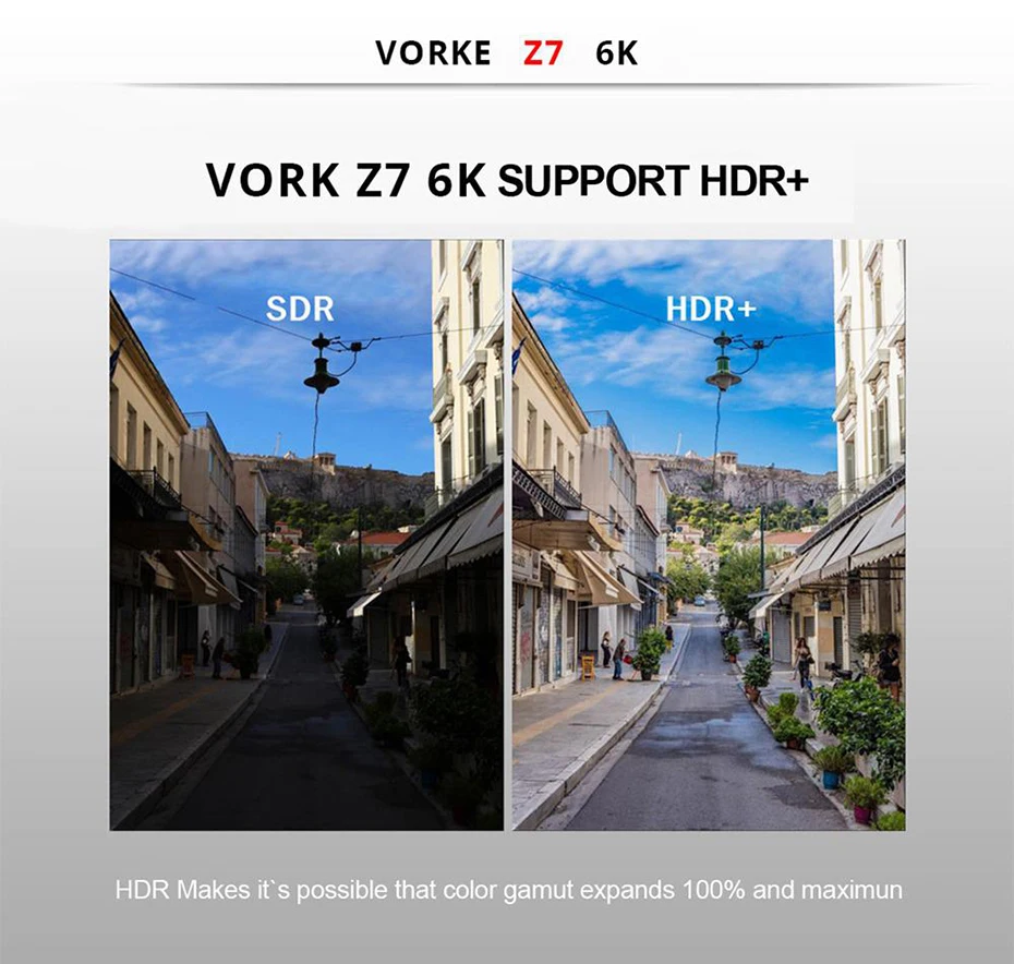Vorke Z7 Android 9.0 TV Box IPTV Smart TV Box Allwinner H6 Quad Core 1.8GHz 6K HDR 2G4G RAM 32G64G ROM HDMI WiFi USB3.0 Clock (5)