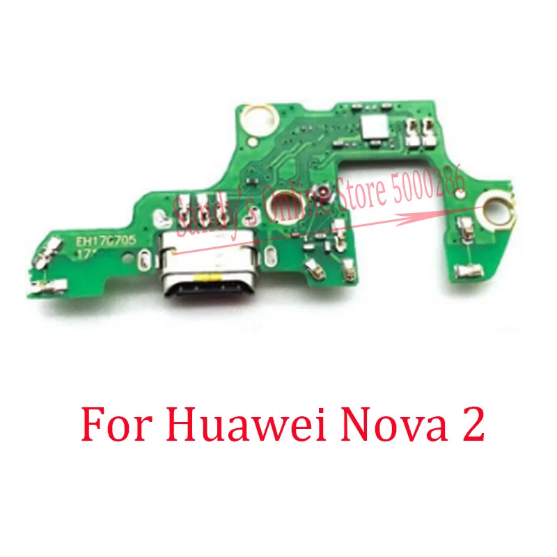 

Плата USB-порта для зарядки док-станции, гибкий кабель для Huawei Nova 2, Nova2, плата зарядного устройства, плата разъема, гибкий кабель, запасные части