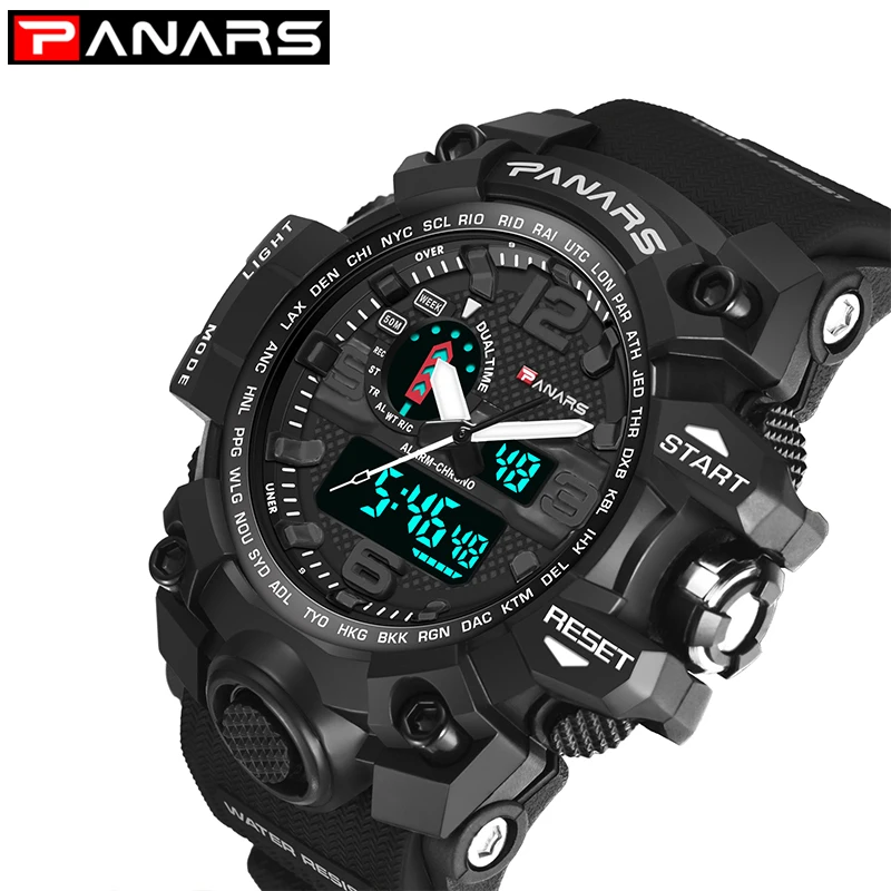 PANARS Men Outdoor Sport Watch For Men Waterproof Digital ...