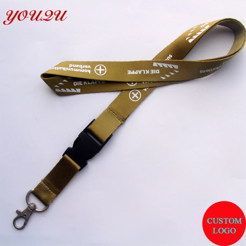 

Silkimprint one color one side lanyard neck strap with size 2.0*80+10cm