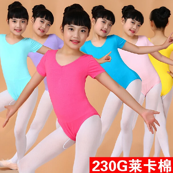 Buy Wholesale Gymnastics Leotards Children Short Sleeve Kids Leotards