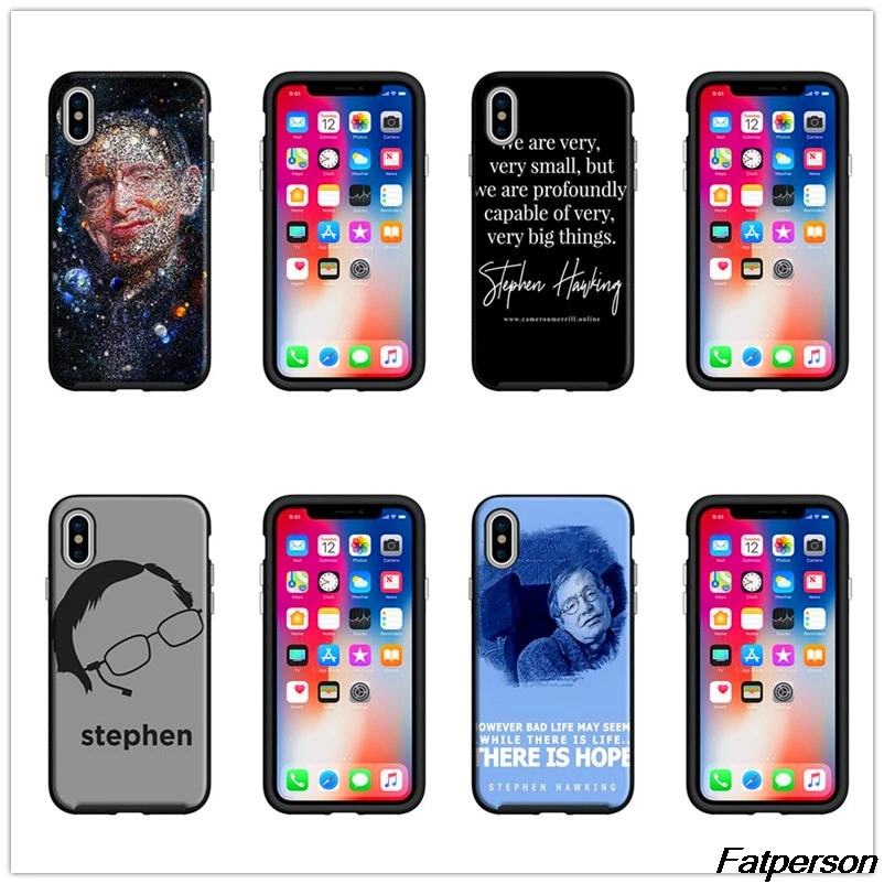 Stephen Hawking Black soft Silicone TPU Phone Case Cover For Apple iPhone X10 8 8plus 7 7plus 6s 6plus 5 5s SE Coque cases | Мобильные