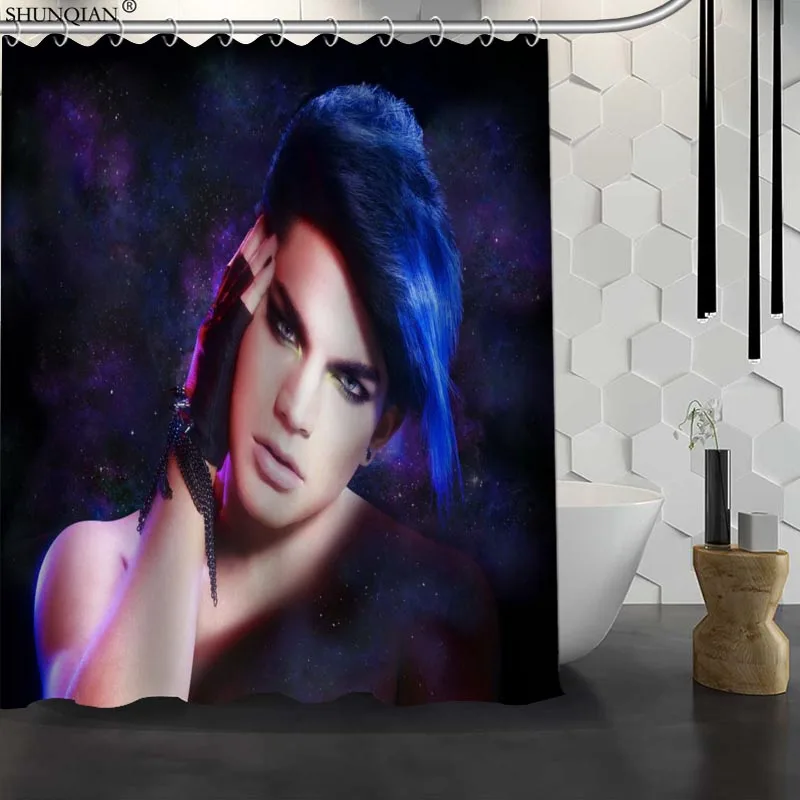 Новый Adam Lambert Заказная занавеска для душа водонепроницаемая ткань полиэфирная