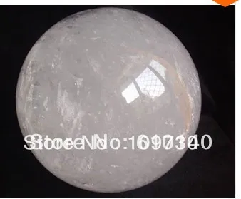 

00632 HUGE NATURAL RAINBOW CLEAR QUARTZ CRYSTAL SPHERE BALL HEALING 200mm