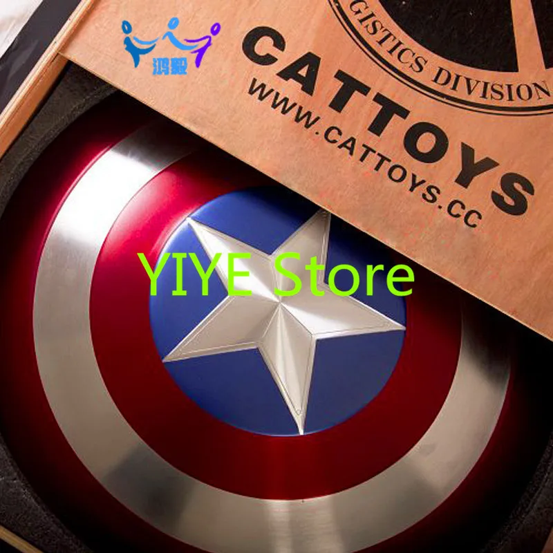 

Full Alloy Metal Civil War 1/1 Captain America Shield 1:1 Replica Cosplay Model Figure AG213
