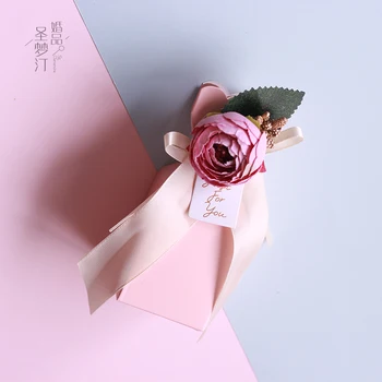 

50pcs Mori wedding candy box wedding candy boxes wholesale European creative candy box carton wedding candy boxes