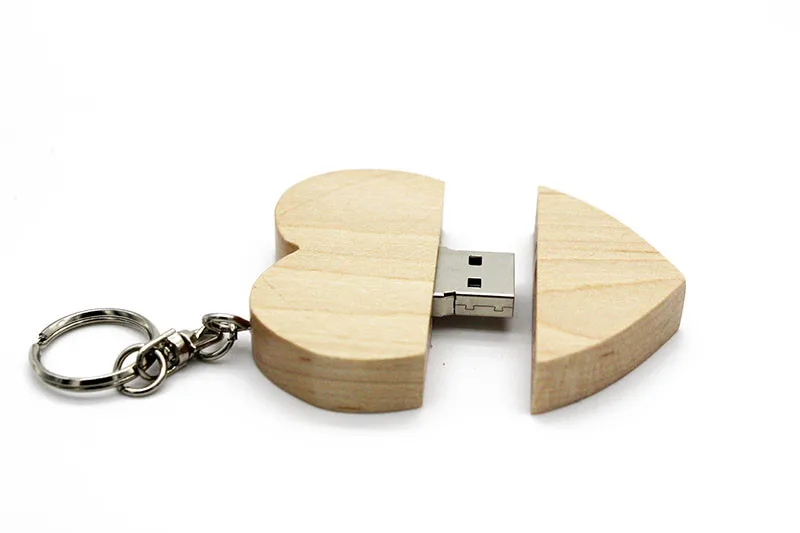 JASTER деревянный Usb флэш-накопитель с сердцем, флеш-накопитель, 8 ГБ, 16 ГБ, 32 ГБ, логотип компании, индивидуальный подарок на свадьбу, фотография, подарок