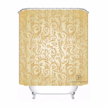 

Custom Classical Pattern Background Picture Bath Curtain Bathroom Mildewproof Waterproof Polyester Shower Curtain#180417-04-94