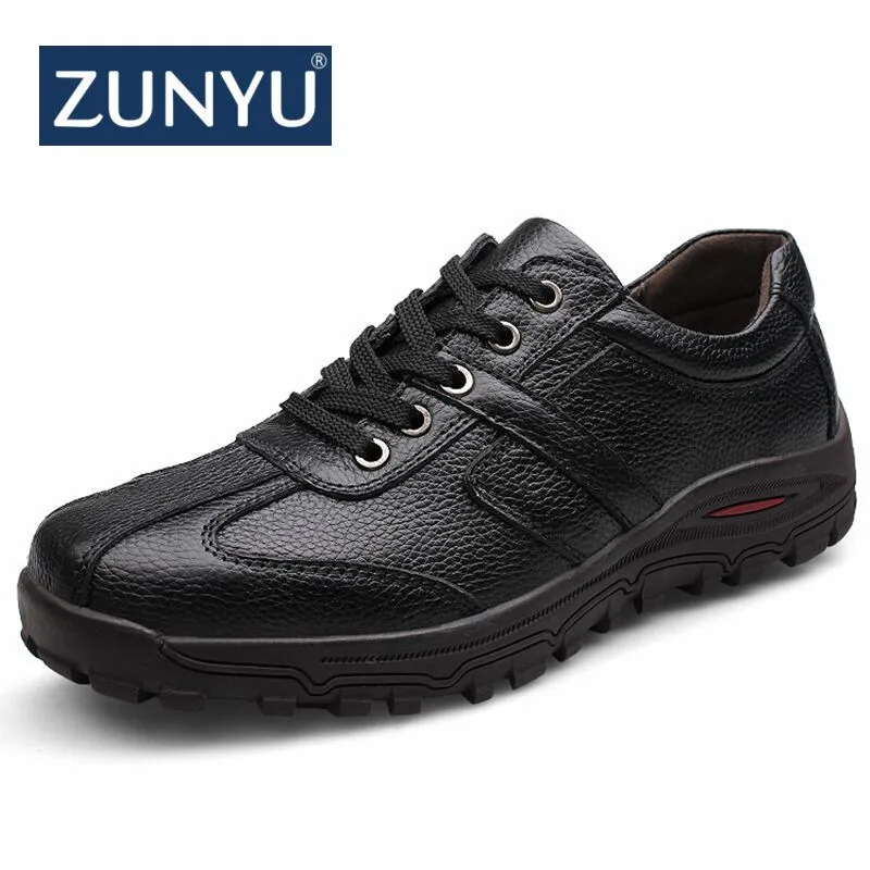 

ZUNYU 2018 New Fashion Handmade Cow Leather Men Casual Shoes,Soft leather Male Moccasins,High Quality Brand Men Flats Size 38-48