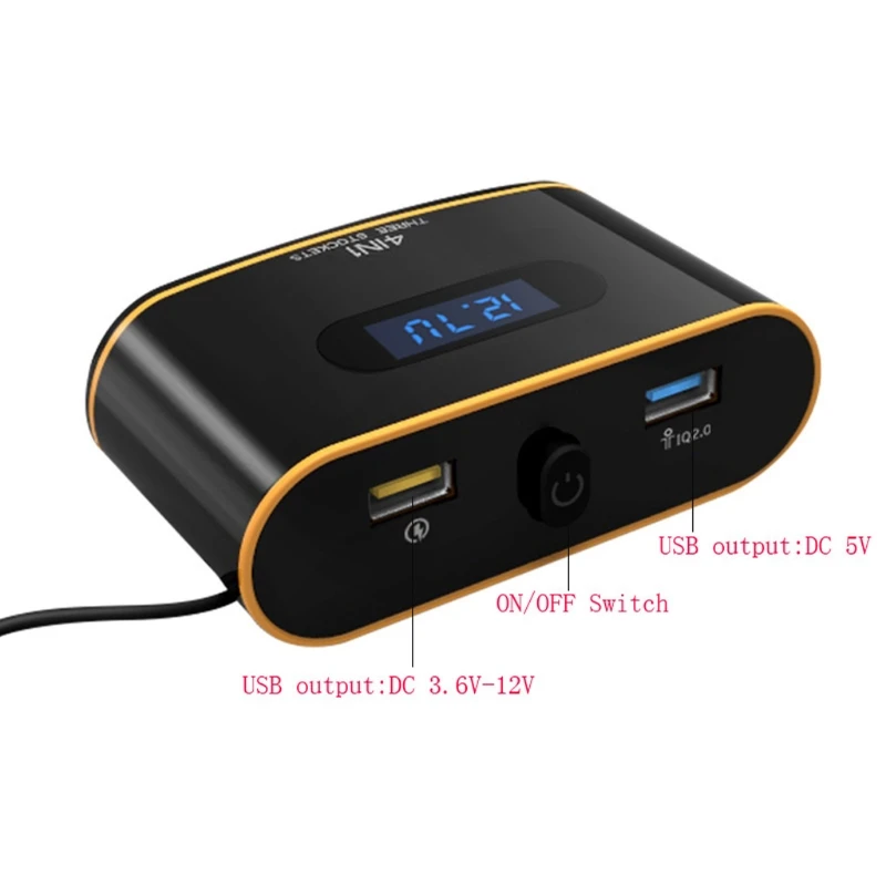 Автомобильное зарядное USB устройство вольтметр 12 в 24 В|Автомобильный комплект