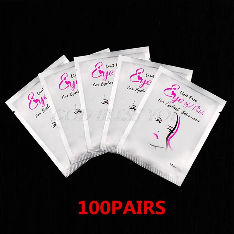 

100 Pairs Eyelash Extension Paper Patches Women Grafted Eye Stickers Under Eye Pads Eyelash Tips Sticker
