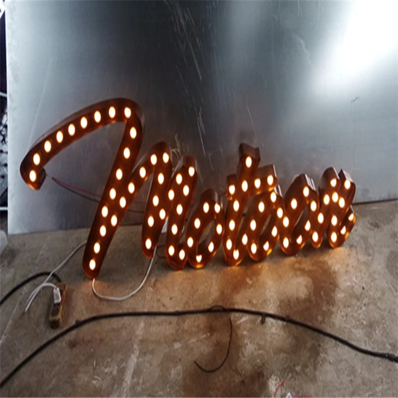LED bulb letters05