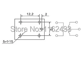 HRS4H-S (T73)&nbsp;pcb relay mounting dimensions