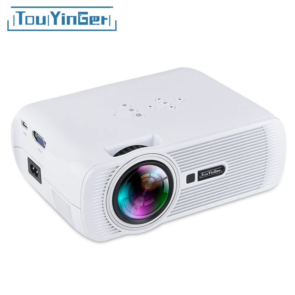 Дропшиппинг Everycom X7 плюс мини-проектор ТВ Miracast Airplay Wi Fi дополнительно 1800 люмен портативный ЖК дисплей дома ТЕАТР - изображение