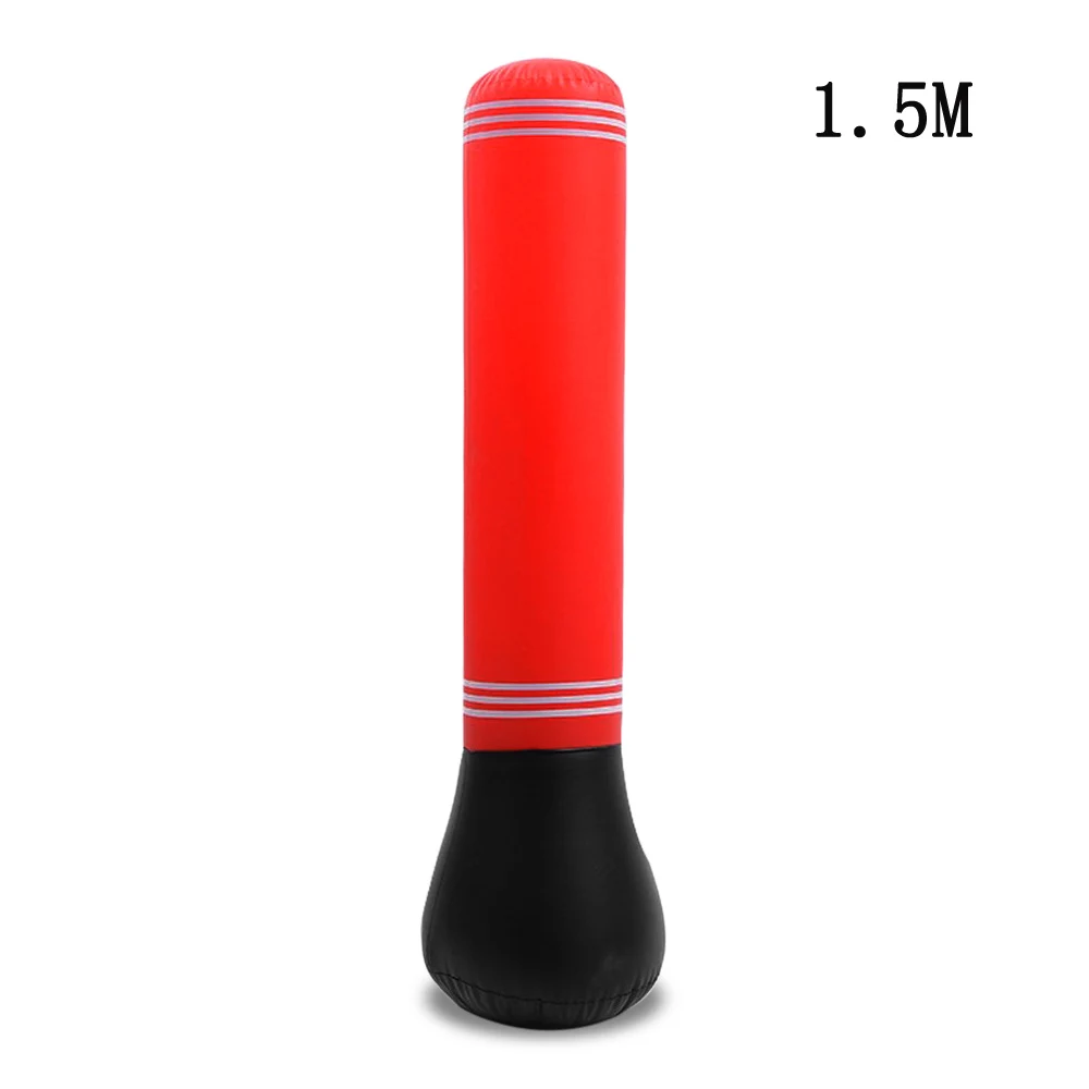 Fitness Punching Bag 150cm/4.9ft 160cm/5.2ft Inflatable Punching Bag Freestanding Kicking Bag De-Stress Boxing Target Sand Bag - Цвет: 1.5M