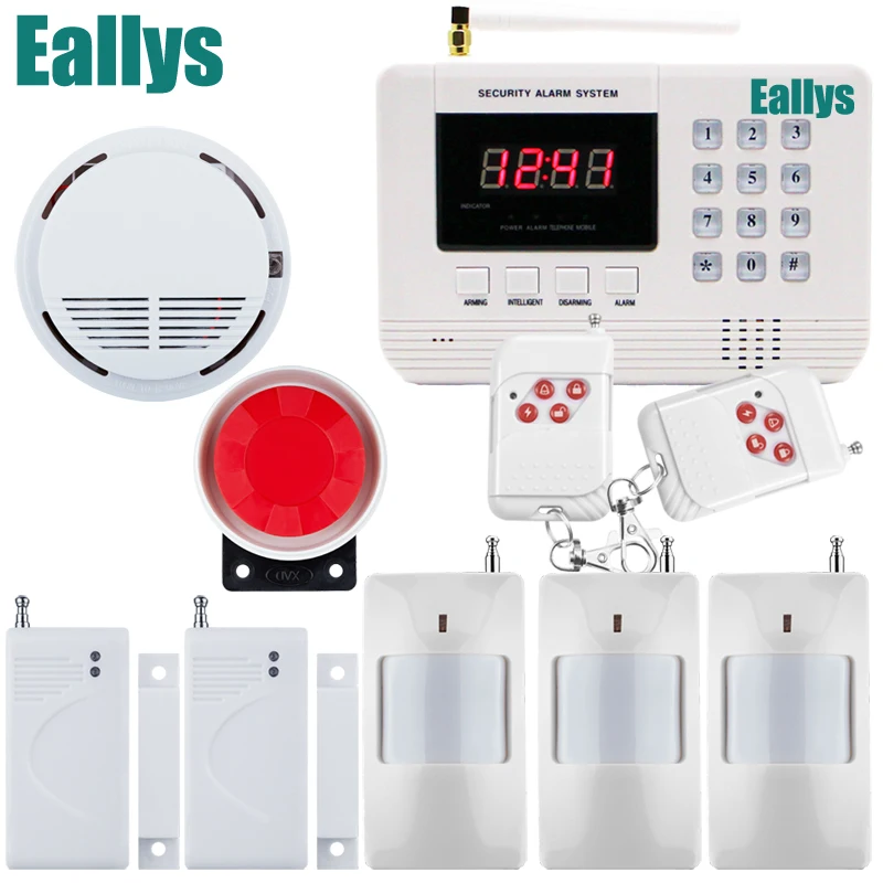 Free shipping Home Wireless GSM PSTN Alarm System Intelligent Home