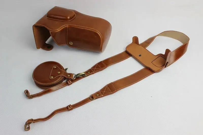 travel case for camera New Luxury PU Leather Camera Case for Nikon P900 P900S Digital camera Bag Cover with Strap +Mini Battery case camera bags for women