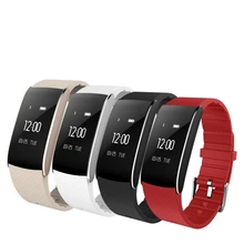 Смарт-браслет кровяное давление пульсометр водонепроницаемый Сенсорный экран умный Браслет фитнес-трекер
