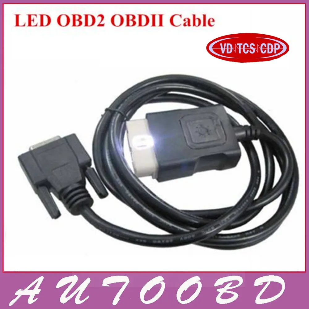 Prix pour Meilleur Qualité CDP LED OBD2 Câble pour VD TCS CDP PRO PLUS/Nouvelle vci CDP OBD 2 OBDII SCANNER CÂBLE CDP accessoires Prix pour Meilleur Qualité CDP LED OBD2 Câble pour VD TCS CDP PRO PLUS/Nouvelle vci CDP OBD 2 OBDII SCANNER CÂBLE CDP accessoires