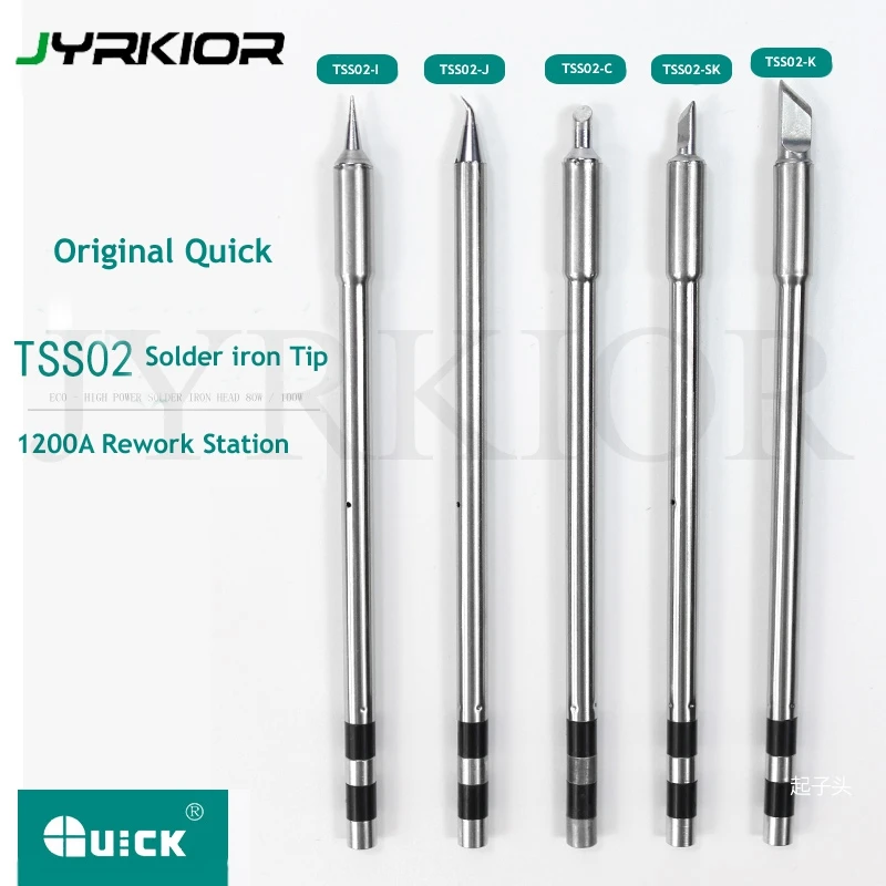 

Jyrkior Original Quick Electric Soldering Iron Welding Tips For Quick TS1200A Soldering Station Soldering Iron Head / Nozzle