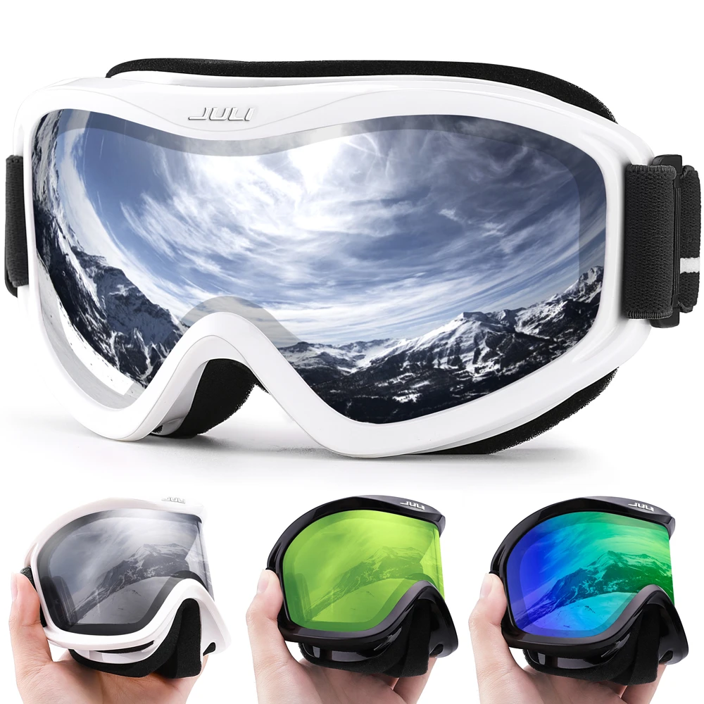 Maxjuli Brand Professional Ski Goggles Double Layers Lens Antifog