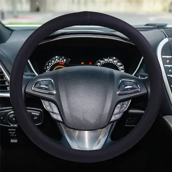 

Artificial Leather Hand Sew Wrap Anti-Slip Car Steering Wheel Cover Soft Anti-Slip Hand Sew Wrap Car Steering Wheel Cover #F