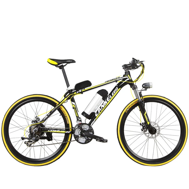 Discount Lankeleisi MX3.8 Mans 21 Speeds Electric Bicycle 240Watt 48V Disc Brakes 4