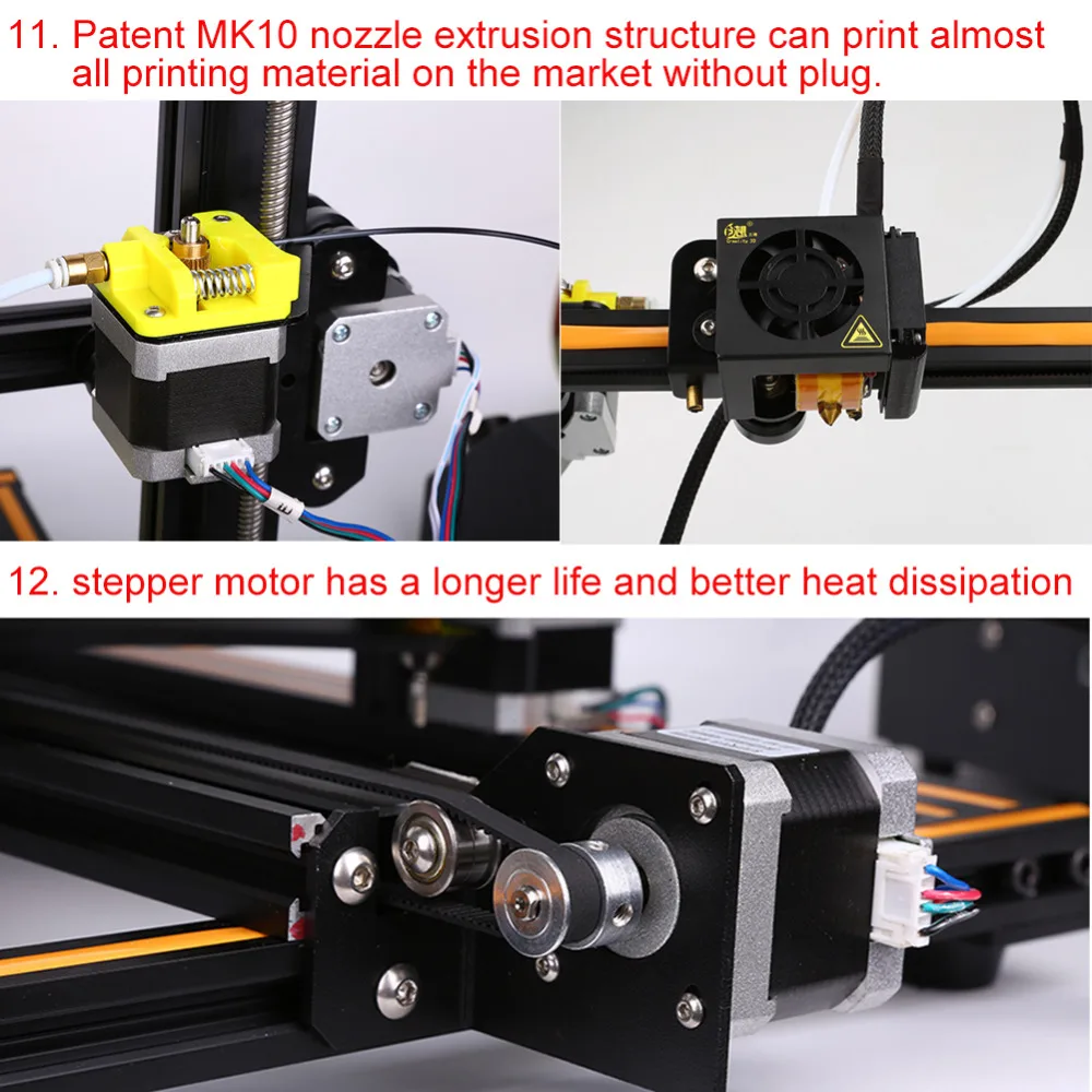 Creality 3D CR-10 S5 3d принтер большой Prusa I3 DIY Набор Большой DIY настольный 3d принтер DIY обучающая CR-10 серия