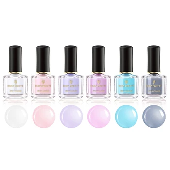

NEW Nail Polish Candy Nude Color Quick-drying Jelly DIY Art Environmental Protection Lasting Manicure Non-toxic Semi-transparent