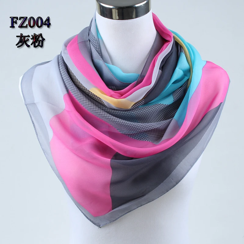 Chiffon Ladies Womens Geometric Print Scarf Shawl Wrap