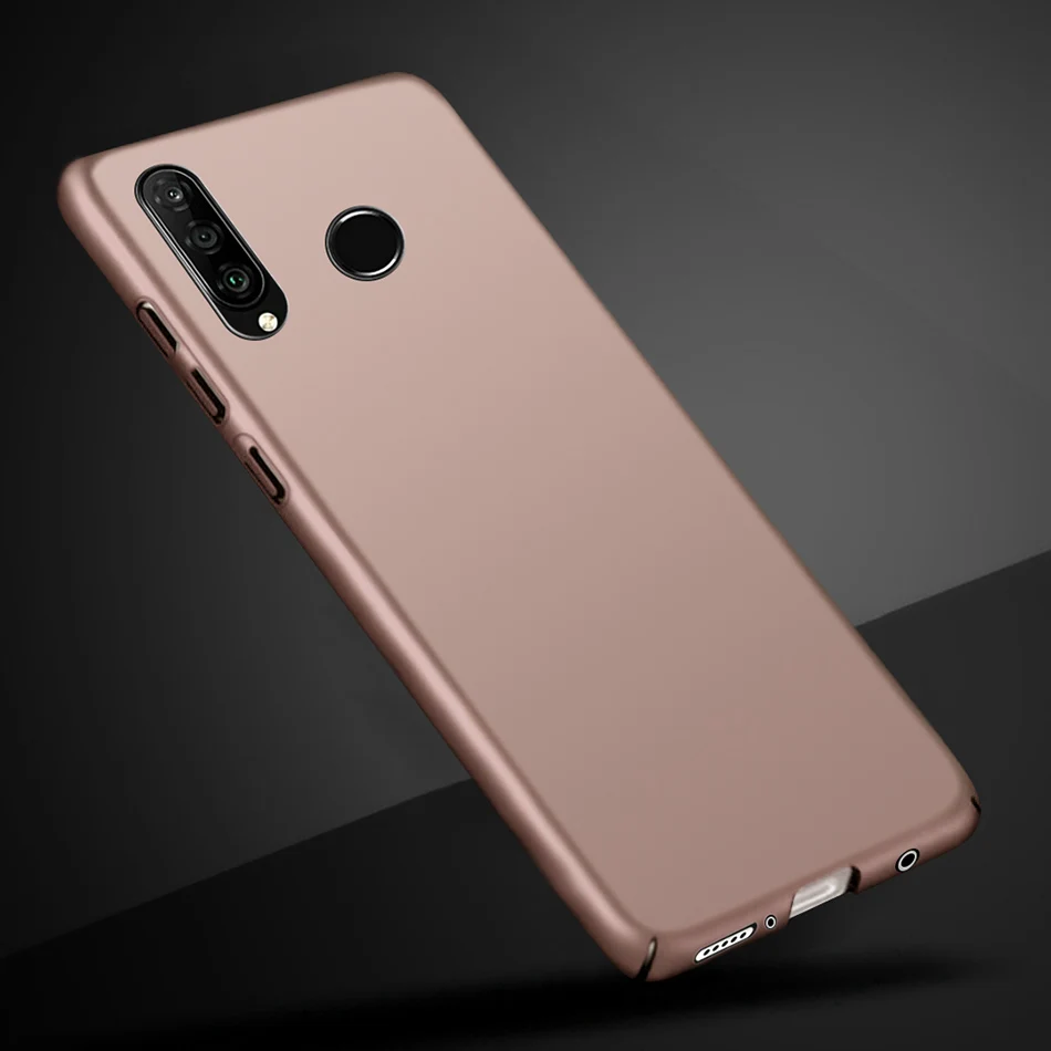 Rose Gold Чехол для Huawei P30 Lite, матовый тонкий жесткий чехол из поликарбоната для Huawei P30 Pro, чехол для телефона Huawei P30lite P30pro P 30 P30 Fundas - Цвет: Rose Gold