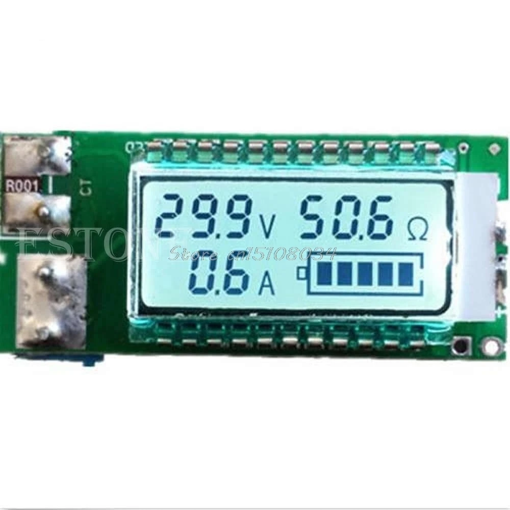 

18650 battery Lithium Li-ion tester Capacity Current Voltage Detector LCD meter S08 Drop ship