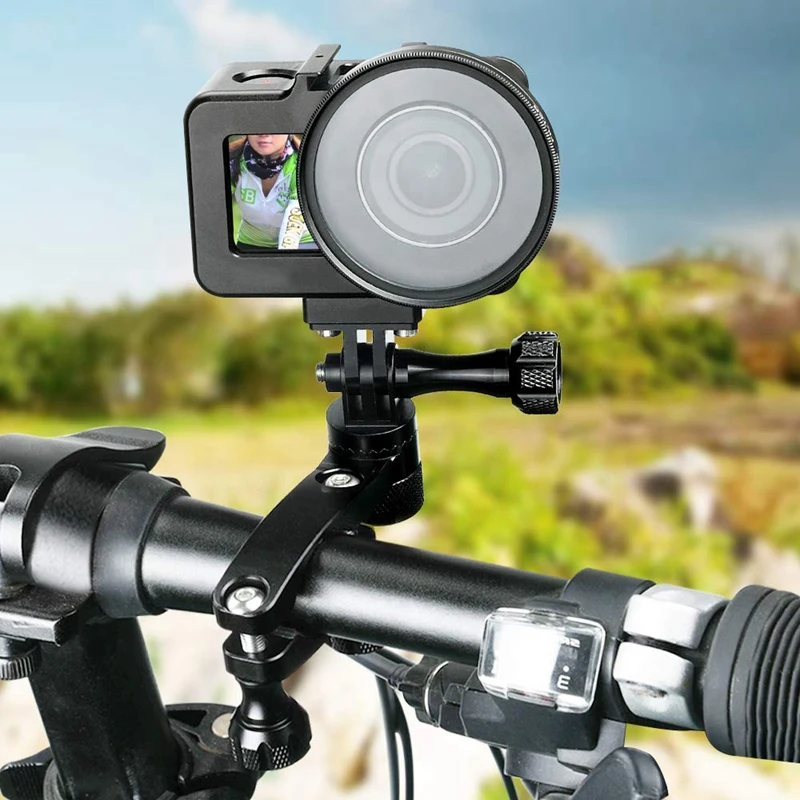 

Aluminum Alloy Housing Frame Case With Back Door For Dji Osmo Action Camera,Protective Metal Side Open Shell With 52Mm Uv Filt