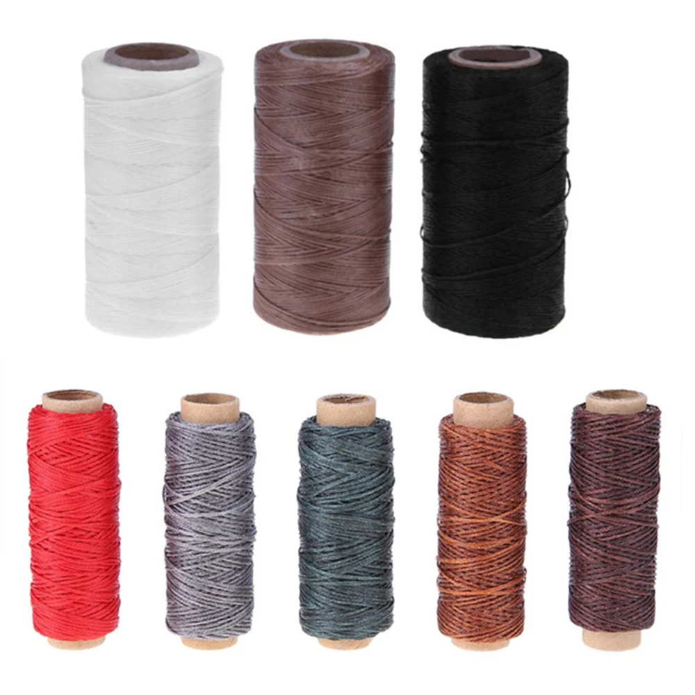

Waxed Sewing Threads 150D/16 Flat Durable Strong Bounded Nylon Leather Sewing Thread for Craft Repair Shoes Sewing Tools