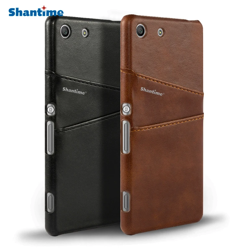 

Vintage Pu Leather Wallet Case For Sony Xperia M5 Phone Bag Case For Sony Xperia M5 Business Card Slots Case