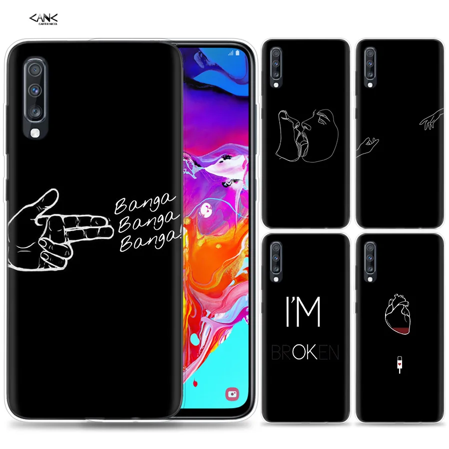 

Bags Case for Samsung Galaxy Mobile Phone A50 A70 A30 A20 J4 J6 J8 A6 A8 M30 A7 Plus 2018 Note 8 9 Funny Dark Memes Pew Pew Coqu