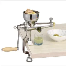 Ручная Соковыжималка из нержавеющей стали, ручной шнек, медленная соковыжималка для фруктов, пшеницы, травы, овощей, апельсинового сока, соковыжималка