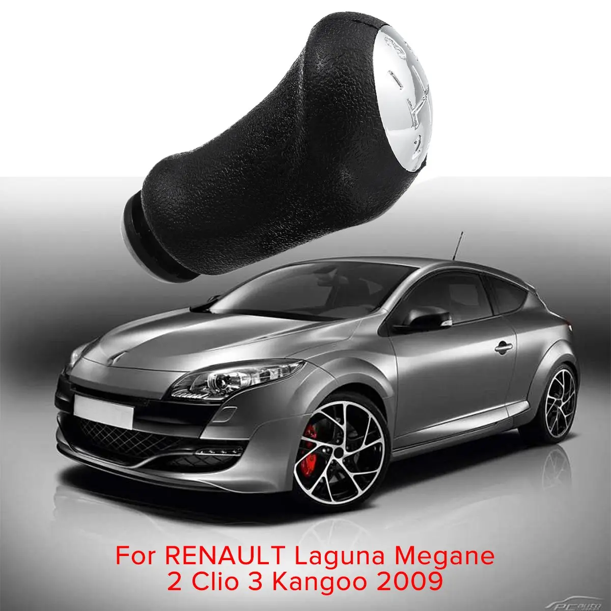 

5 Speed Black Car Gear Shift Knob For RENAULT Laguna Megane 2 Clio 3 Kangoo 2009