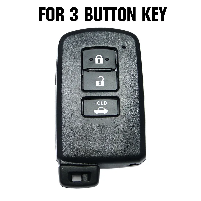 AX For Toyota Camry Corolla Avalon Rav4 Land Cruiser Car Remote Key Holder Protector 3 Button Silicone Key Fob Shell Cover Case