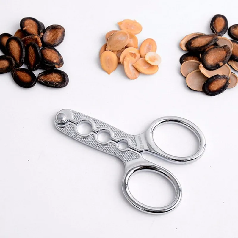 

Melon Seed Plier Scissor Nut Cracker Opener Clamp Walnut Pine Sheller Nutcracker Kitchen Household tool sunflower