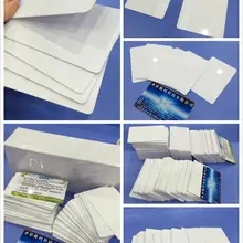 Изготовление пластиковых белых пустых ПВХ ID карт для струйной печати ПВХ ID карт размер CR80